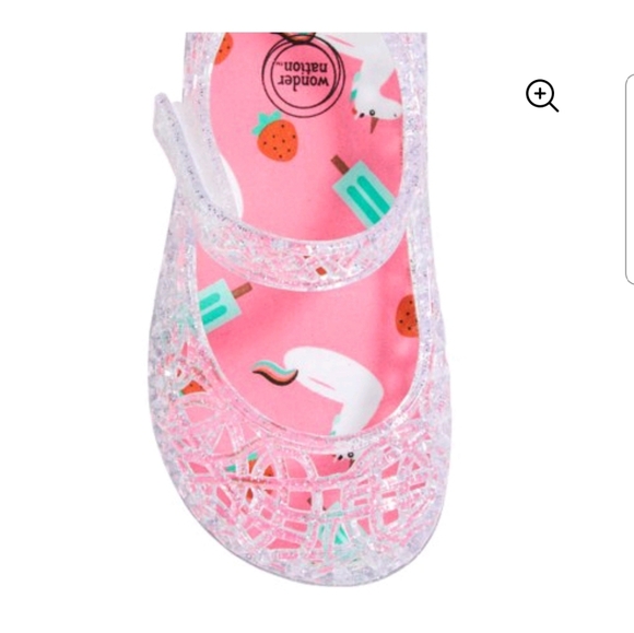 Wonder Nation Clear Jelly Infant Size 3 months - Picture 1 of 6